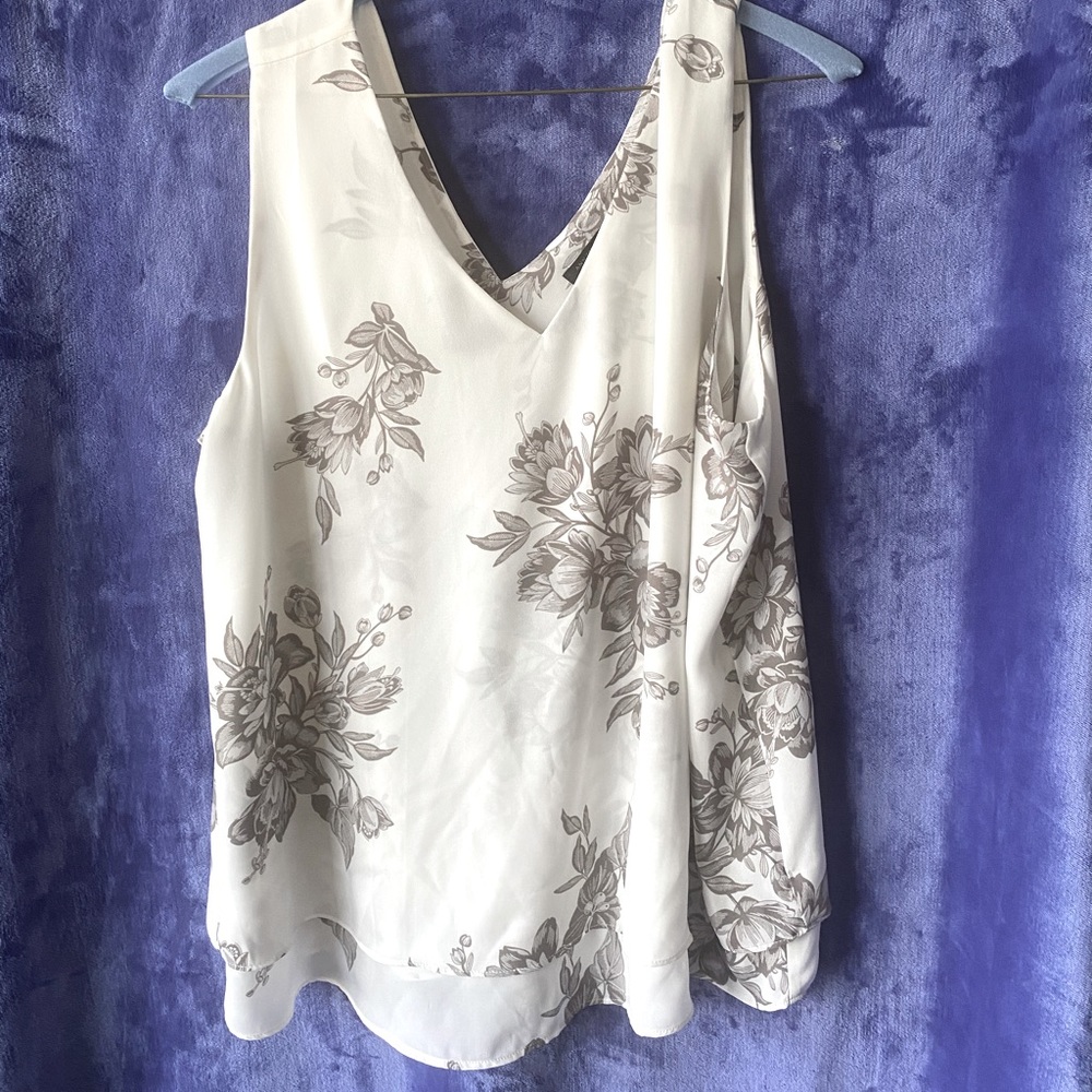 Ann Taylor Factory sheer layer blouse xl